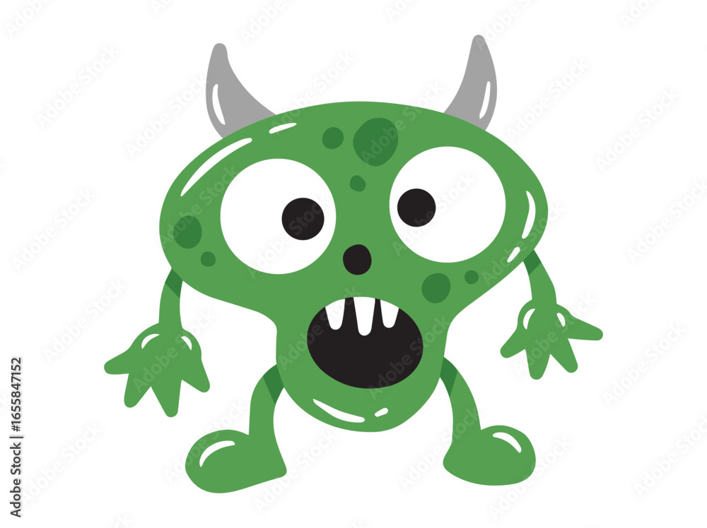 Fototapeta premium Monster Character Icon Illustration 
