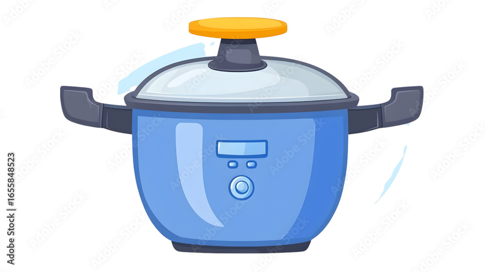 Obraz premium Cooking made easy a guide to electric pressure cookers kitchen product modern aerial efficiency