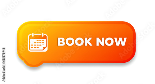Vibrant Orange Book Now Button with Calendar Icon for Appointments