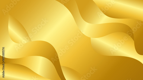 Bright gold abstract luxury wave background. Elegant metallic design style for templates, banners, cards, covers, sales, business, events, awards, websites, pages, and more