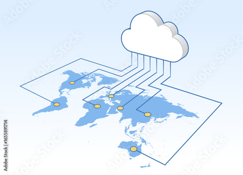 Design Template of Cloud computing concept