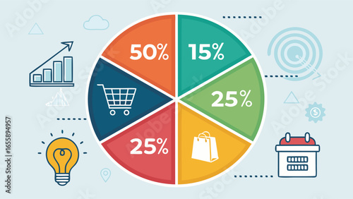 Marketing Strategy Pie Chart Data Visualization