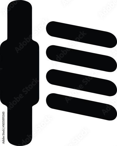 Vector Person with parallel bars silhouette Illustrator