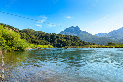 Landscape along the Bio Bio River, Chile