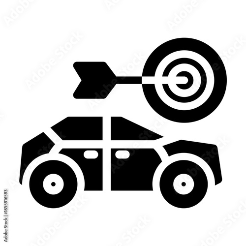 objective analysis Solid icon