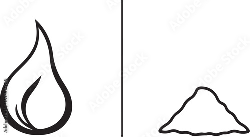 Black and White Soil Amendments Illustration