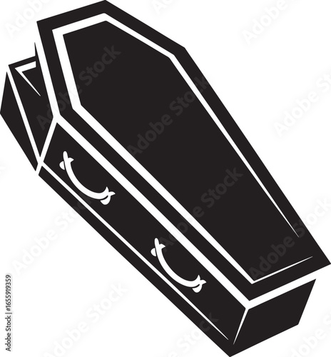 coffin with open lid illustration silhouette royalty free stock photos premium quality