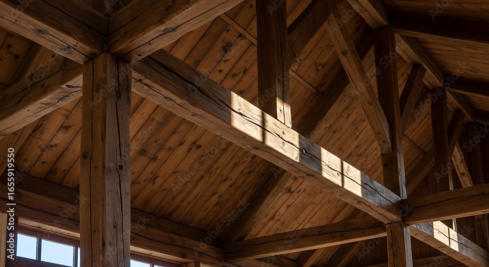 Fototapeta premium Sunbeams and Timber