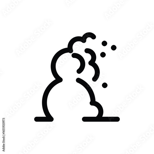 dust outline icon vector design good for web or mobile app