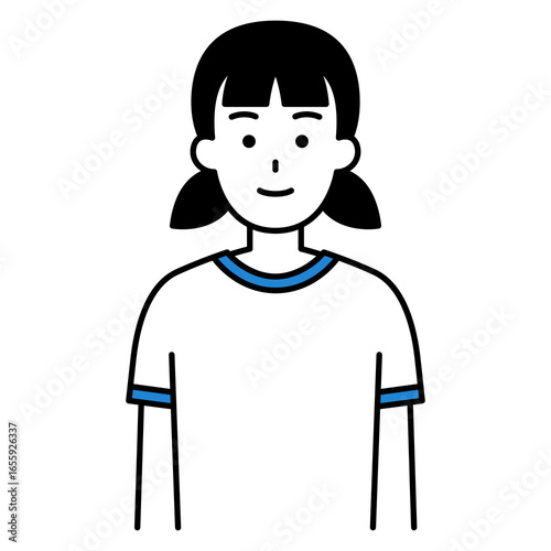 体操着の女子学生