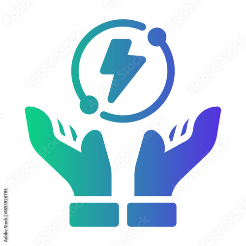 energy efficiency Gradient icon