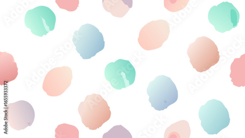 Pastel watercolor dots pattern for background design and cute wallpaper with soft colors aesthetic concept art