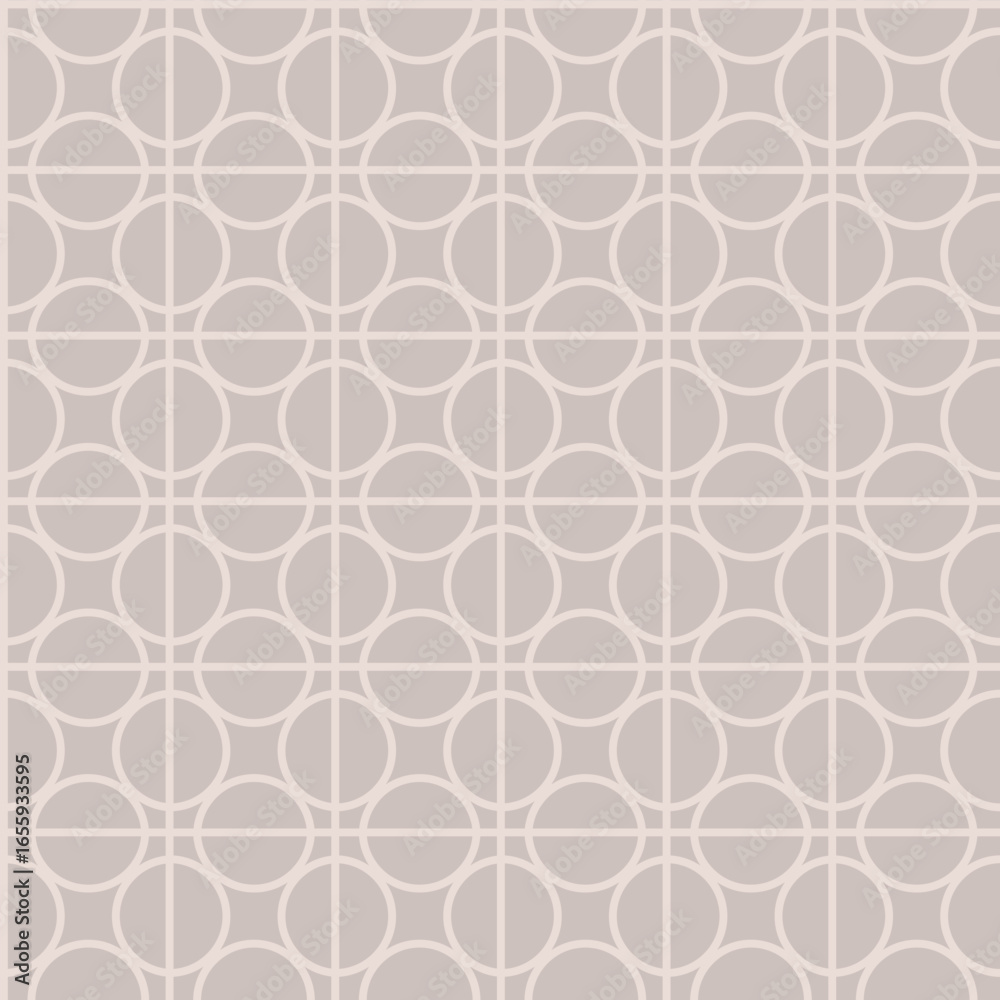 Fototapeta premium Retro Circular Lattice Seamless Pattern