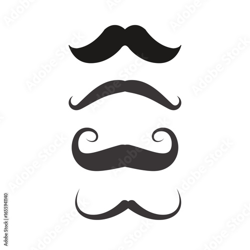 set of mustaches .