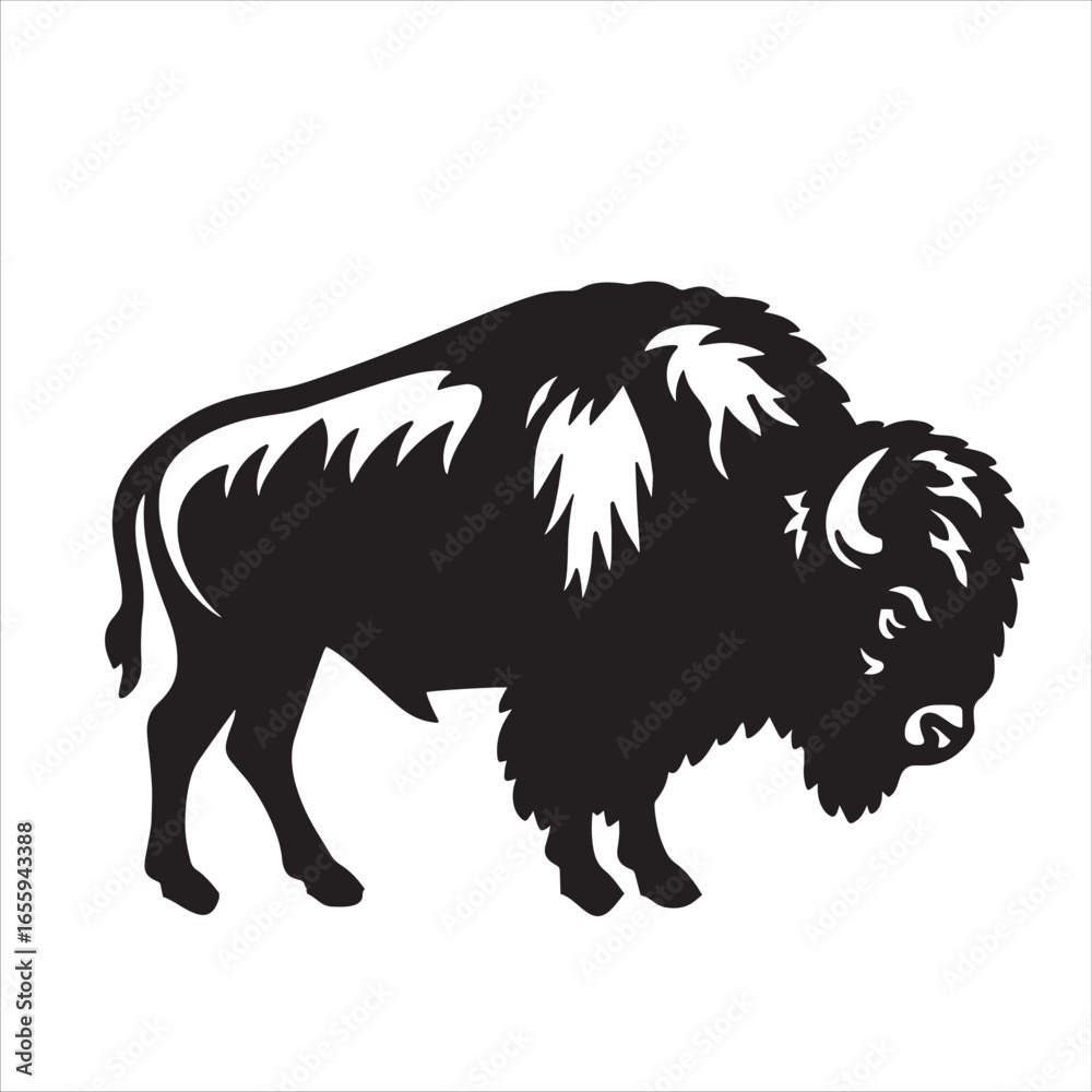 Obraz premium Big black Bison