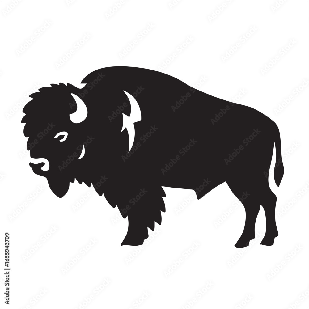 Obraz premium Big black Bison