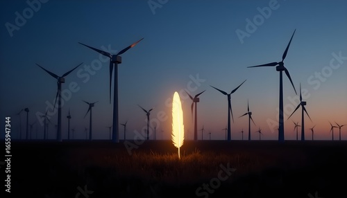 Serenity's Emissary: A Glowing Quill Through the Wind Whispers