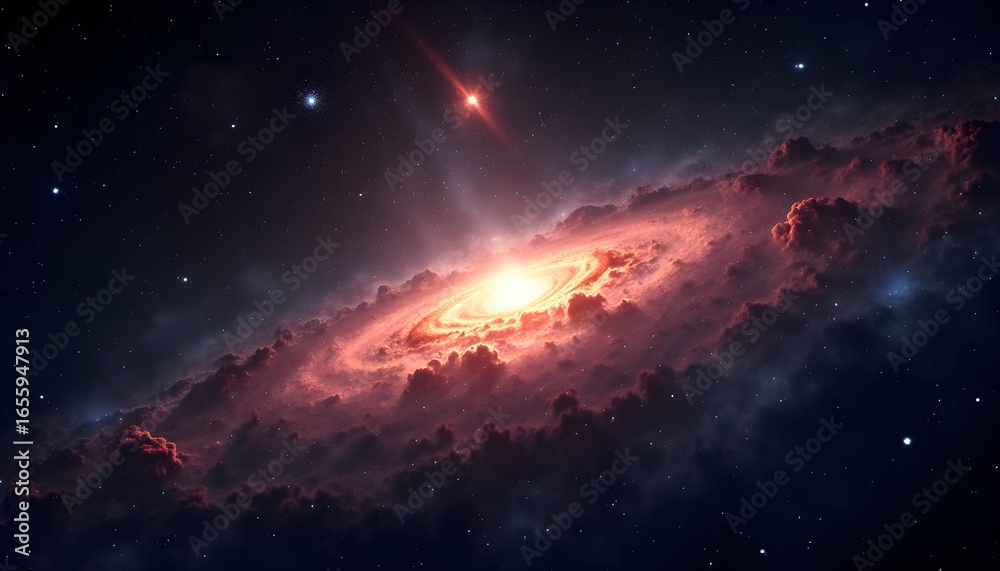 Obraz premium Astral Harmonics: Cosmic Melodies Born from Solar Particles