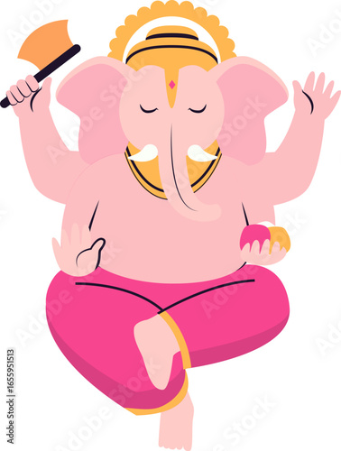 A joyful cartoon character leaping with arms raised in celebration, showing pure happiness.