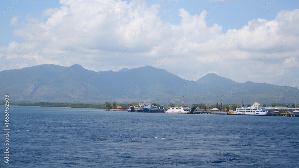 Obraz premium Vivid Photorealistic Pristine Crystal Clear Deep Blue Tropical Ocean Seawater Marine Nature Background Surface. vibrant