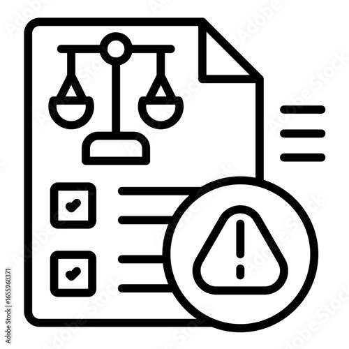 Legal Risk Management Icon