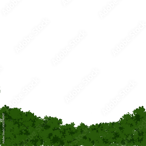 wild green grass in the large gardens
