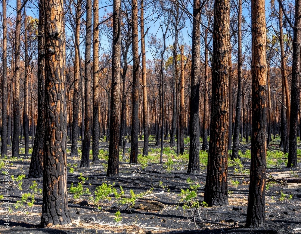 Obraz premium Forest After Fire
