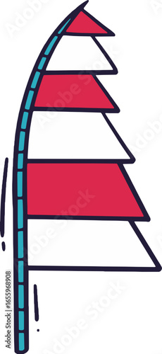 A joyful cartoon character leaping with arms raised in celebration, showing pure happiness.