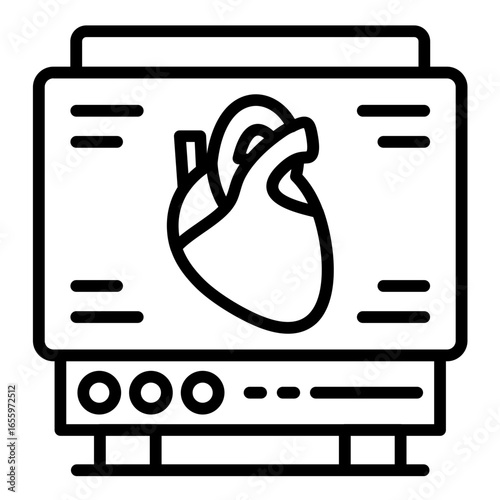Cardiac Ultrasound Icon