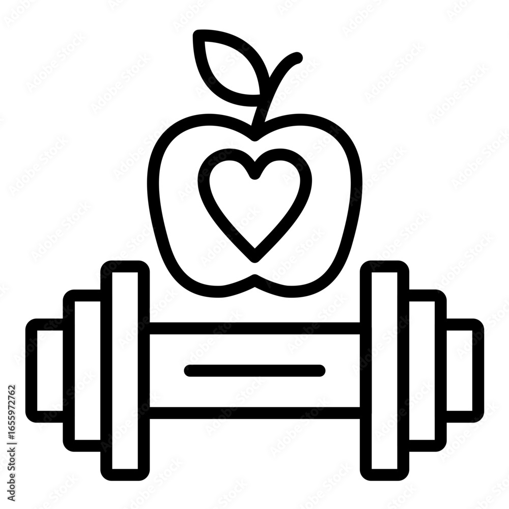 Fototapeta premium Healthy Lifestyle Icon