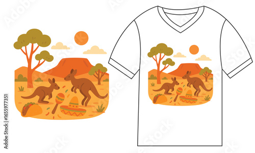 Flower vector illustration with nature and autumn elements for t-shirt design