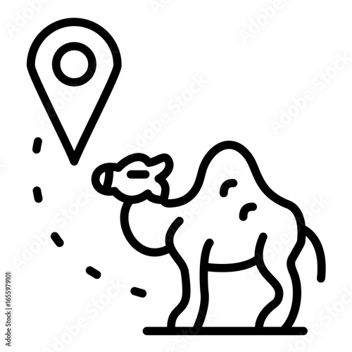Camel Caravan Icon