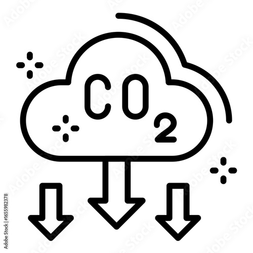 Greenhouse Gas Reduction Icon