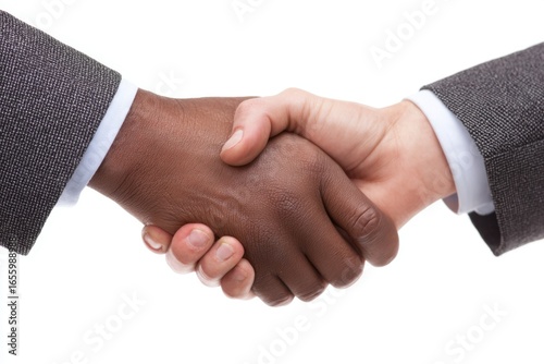 Hands of Diverse Business People Shaking for Agreement or Deal