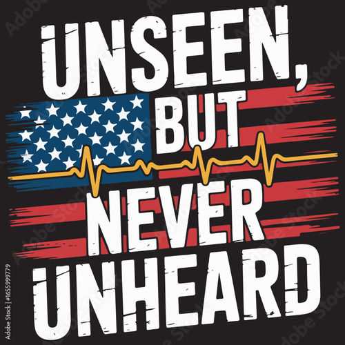 Unseen but Never Unheard – Distressed Dispatcher Flag T-Shirt