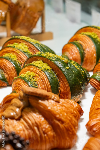 Canvas Print French Bakery Croissant in Dubai - Dubai Chocolate - Viral Dubai Croissant