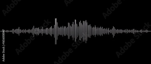 sound wave audio wave from isolated on black background. waveform equalizer and visualization of audio wave. Sound waveform frequency. Black audio waves, Waveform Audio, 4K Video