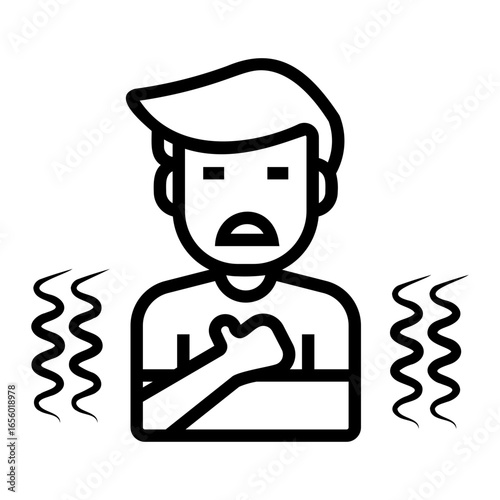 asthma Line Icon