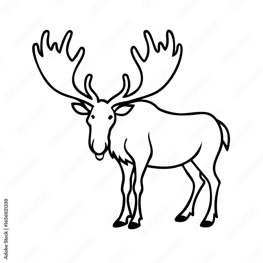 Obraz premium deer vector illustration