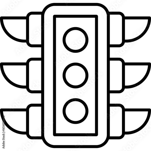 Traffic Light Icon Vector Element