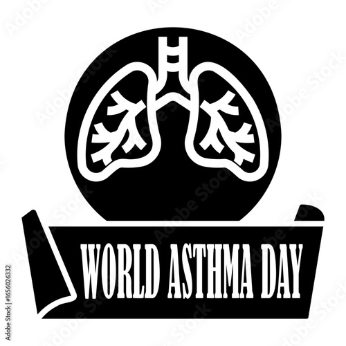 asthma Solid icon