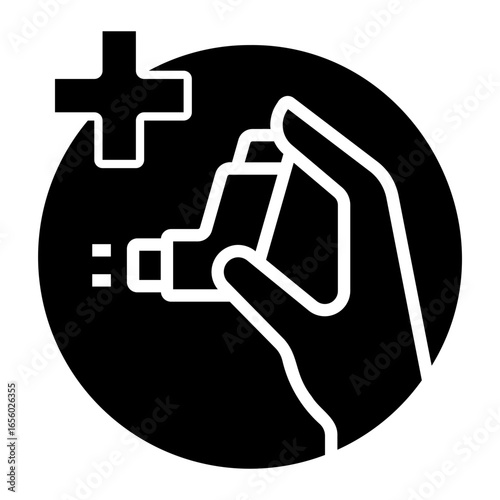 asthma Solid icon
