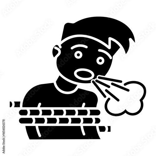 asthma Solid icon