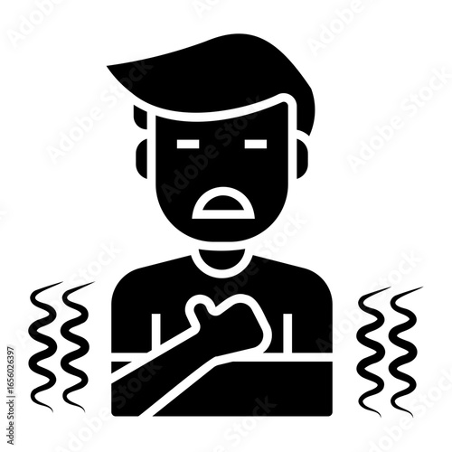 asthma Solid icon