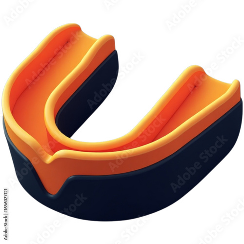 Two-Tone Sports Mouthguard - 3D Product Render