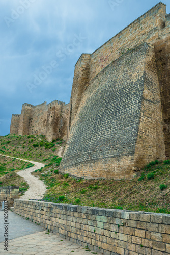 Fortress wall of the ancient Citadel of Naryn-Kala, Derbent fortress. Dagestan, Russia