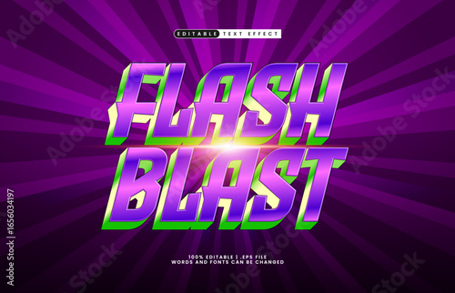 flash blast editable text effect with a speed and motion text effect