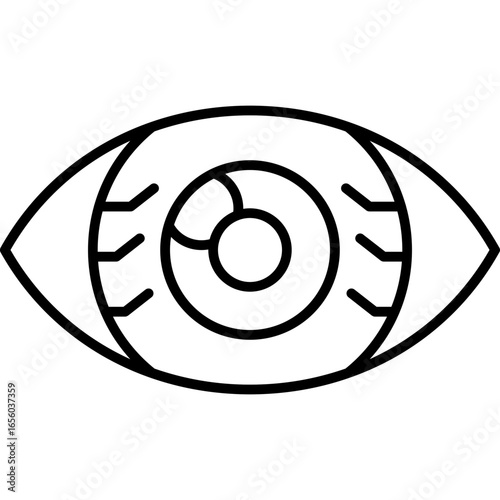 Conjunctivitis Icon Vector Element