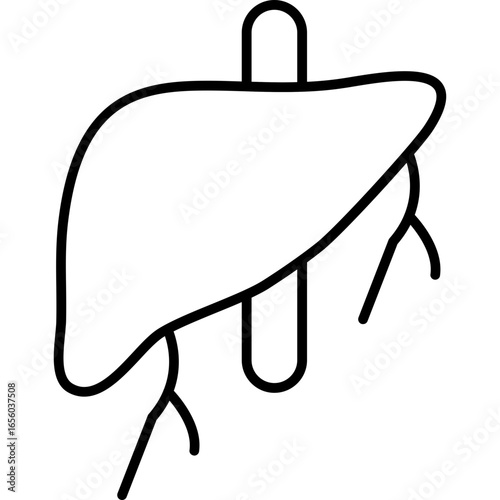 Liver Icon Vector Element
