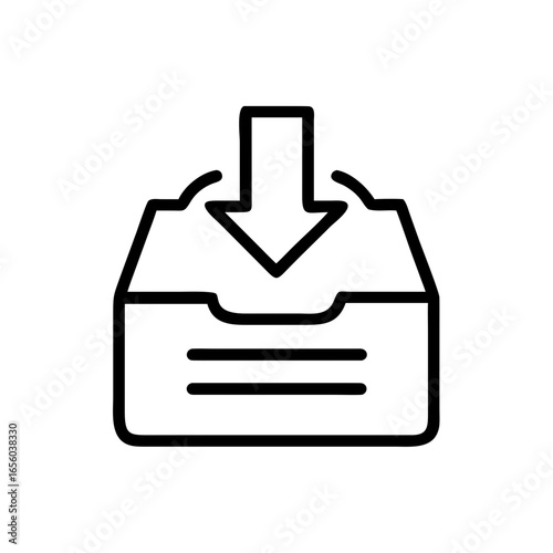 Inbox icon illustration